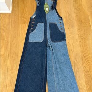 FARM Rio Two-Tone Denim Jumpsuit
